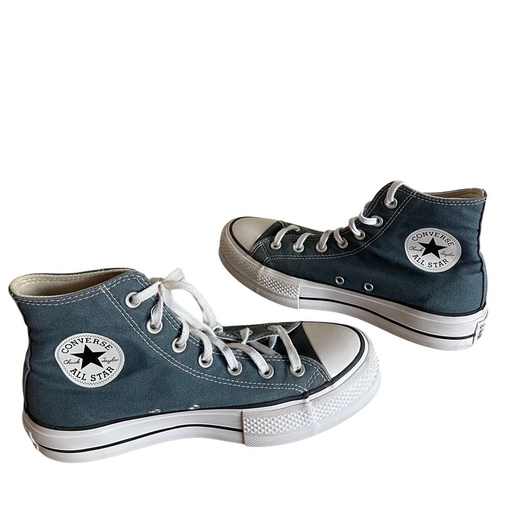 Converse Chuck Taylor All Star Lift Platform Womens 8 Deep Sleep Blue High Top